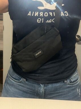 Black Crossbody Bag with Adjustable Strap